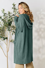 Load image into Gallery viewer, Basic Bae Full Size Hooded Sweater Cardigan