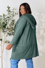 Load image into Gallery viewer, Basic Bae Full Size Hooded Sweater Cardigan