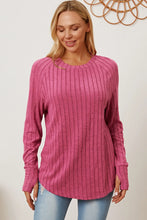 Load image into Gallery viewer, Basic Bae Full Size Ribbed Thumbhole Sleeve T-Shirt