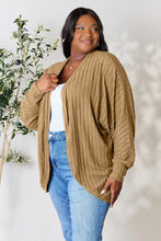 Load image into Gallery viewer, Basic Bae Full Size Ribbed Cocoon Cardigan