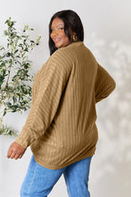 Load image into Gallery viewer, Basic Bae Full Size Ribbed Cocoon Cardigan