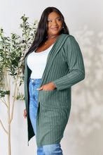 Load image into Gallery viewer, Basic Bae Full Size Hooded Sweater Cardigan