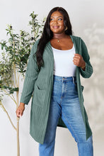 Load image into Gallery viewer, Basic Bae Full Size Hooded Sweater Cardigan