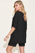 Load image into Gallery viewer, Basic Bae Bamboo Full Size V-Neck Drop Shoulder T-Shirt and Shorts Set