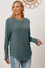 Load image into Gallery viewer, Basic Bae Full Size Ribbed Thumbhole Sleeve T-Shirt