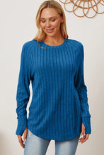 Load image into Gallery viewer, Basic Bae Full Size Ribbed Thumbhole Sleeve T-Shirt