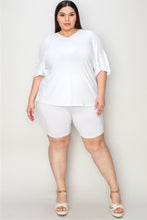 Load image into Gallery viewer, Basic Bae Bamboo Full Size V-Neck Drop Shoulder T-Shirt and Shorts Set