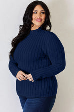 Load image into Gallery viewer, Basic Bae Full Size Ribbed Mock Neck Long Sleeve T-Shirt