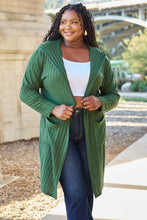 Load image into Gallery viewer, Basic Bae Full Size Hooded Sweater Cardigan