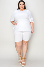 Load image into Gallery viewer, Basic Bae Bamboo Full Size V-Neck Drop Shoulder T-Shirt and Shorts Set