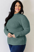 Load image into Gallery viewer, Basic Bae Full Size Ribbed Mock Neck Long Sleeve T-Shirt