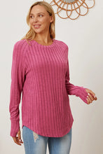 Load image into Gallery viewer, Basic Bae Full Size Ribbed Thumbhole Sleeve T-Shirt