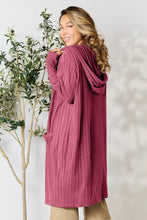 Load image into Gallery viewer, Basic Bae Full Size Hooded Sweater Cardigan