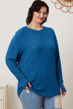 Load image into Gallery viewer, Basic Bae Full Size Ribbed Thumbhole Sleeve T-Shirt