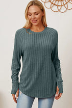 Load image into Gallery viewer, Basic Bae Full Size Ribbed Thumbhole Sleeve T-Shirt