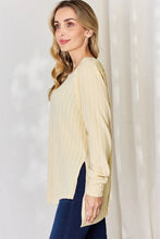 Load image into Gallery viewer, Basic Bae Full Size Ribbed Round Neck Slit T-Shirt