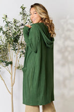Load image into Gallery viewer, Basic Bae Full Size Hooded Sweater Cardigan