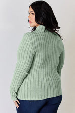 Load image into Gallery viewer, Basic Bae Full Size Ribbed Mock Neck Long Sleeve T-Shirt