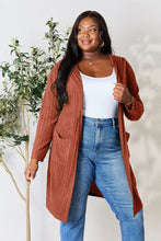 Load image into Gallery viewer, Basic Bae Full Size Hooded Sweater Cardigan