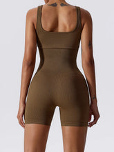 Load image into Gallery viewer, Basic Bae Ribbed Sleeveless Active Romper
