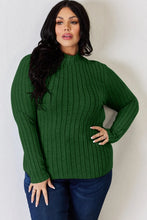 Load image into Gallery viewer, Basic Bae Full Size Ribbed Mock Neck Long Sleeve T-Shirt