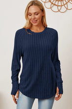 Load image into Gallery viewer, Basic Bae Full Size Ribbed Thumbhole Sleeve T-Shirt