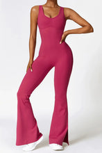 Load image into Gallery viewer, Basic Bae Sleeveless Bootcut Slit Active Jumpsuit