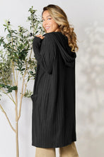 Load image into Gallery viewer, Basic Bae Full Size Hooded Sweater Cardigan