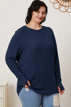 Load image into Gallery viewer, Basic Bae Full Size Ribbed Thumbhole Sleeve T-Shirt