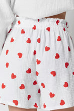Load image into Gallery viewer, Basic Bae Heart Collared Neck Button Down Top and Shorts Set