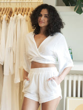 Load image into Gallery viewer, Bali Wrap Top - White