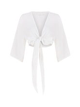 Load image into Gallery viewer, Bali Wrap Top - White