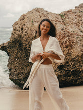 Load image into Gallery viewer, Skye Palazzo Pants - Gold Stripes