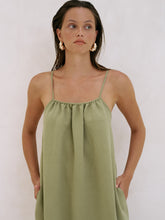 Load image into Gallery viewer, Bliss Flow Maxi Dress - Khaki Green