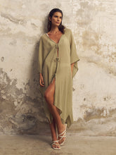 Load image into Gallery viewer, Bodrum Ties Kaftan - Khaki Green