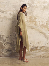 Load image into Gallery viewer, Bodrum Ties Kaftan - Khaki Green