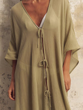 Load image into Gallery viewer, Bodrum Ties Kaftan - Khaki Green