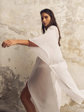 Load image into Gallery viewer, Bodrum Ties Kaftan - White