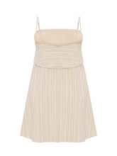 Load image into Gallery viewer, Puglia Stripes Mini Dress - Oatmeal
