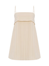 Load image into Gallery viewer, Puglia Stripes Mini Dress - Oatmeal