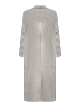 Load image into Gallery viewer, Voyage Shirt Dress - Black Stripes