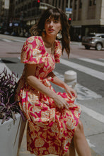 Load image into Gallery viewer, RUN TOWARDS LOVE POPLIN ANKLE DRESS