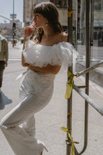 Load image into Gallery viewer, A POWER MOOD WHITE DENIM JUMPSUIT