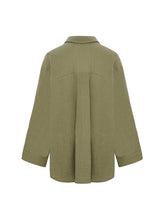 Load image into Gallery viewer, Echo Maxi Shirt - Khaki Green