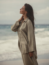 Load image into Gallery viewer, Echo Maxi Shirt - Khaki Green