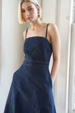 Load image into Gallery viewer, AMALFI COAST DENIM MIDI DRESS