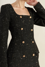Load image into Gallery viewer, HEART UNBOUND TWEED MINI DRESS