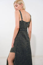 Load image into Gallery viewer, EXOTIC BREEZE DENIM MIDI DRESS