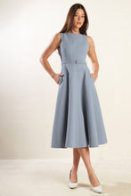 Load image into Gallery viewer, LIVING THE DREAM WOVEN MIDI DRESS