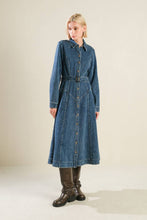 Load image into Gallery viewer, LIFE WITH YOU DENIM MIDI DRESS